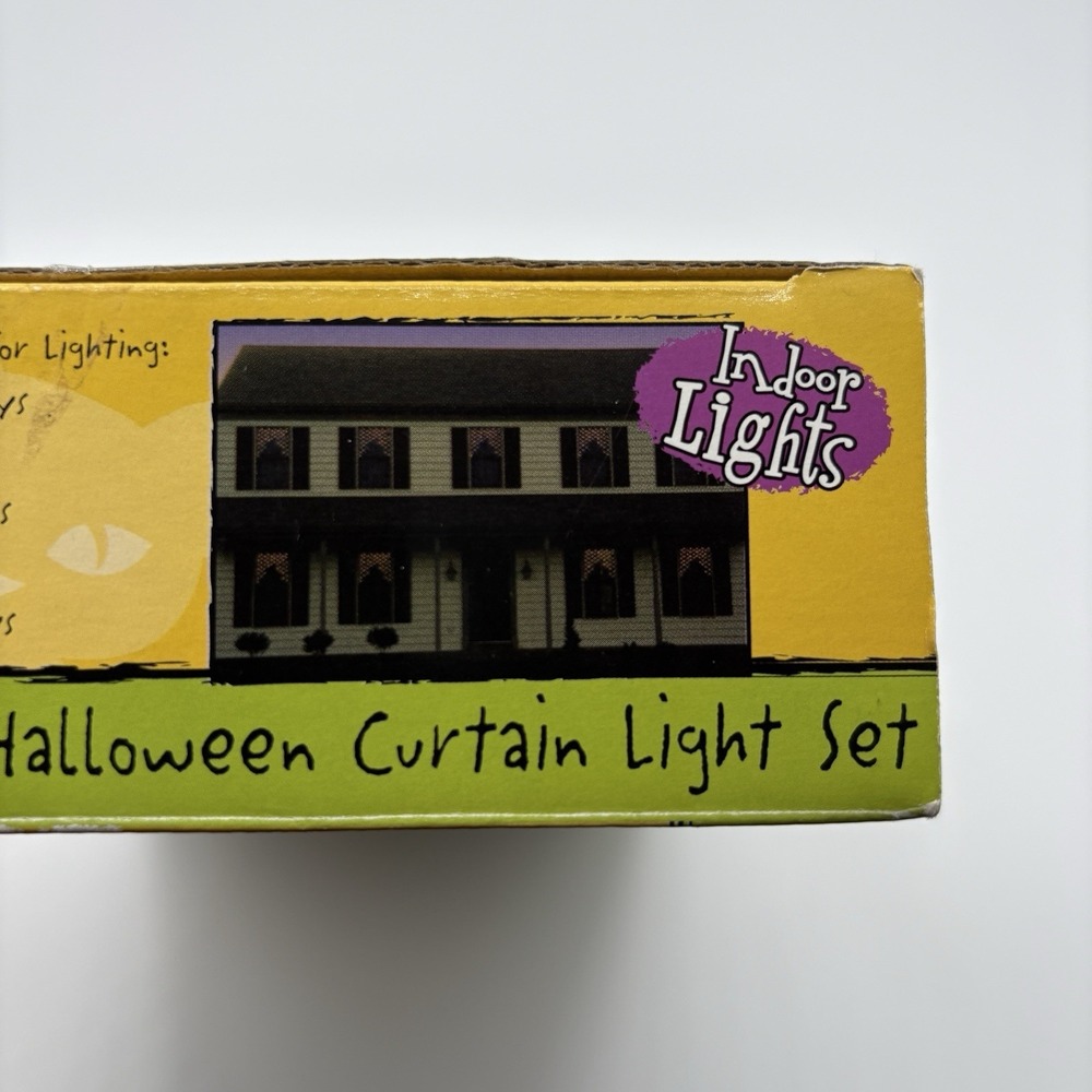 Vintage Toys R Us Halloween Indoor Curtain Lights Orange 2000 - Picture 7 of 10